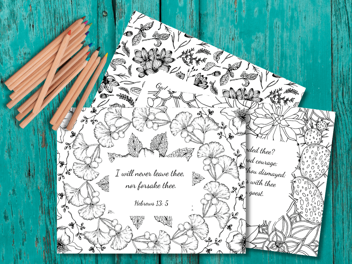 Free printable bible verses on scripture coloring pages for adults