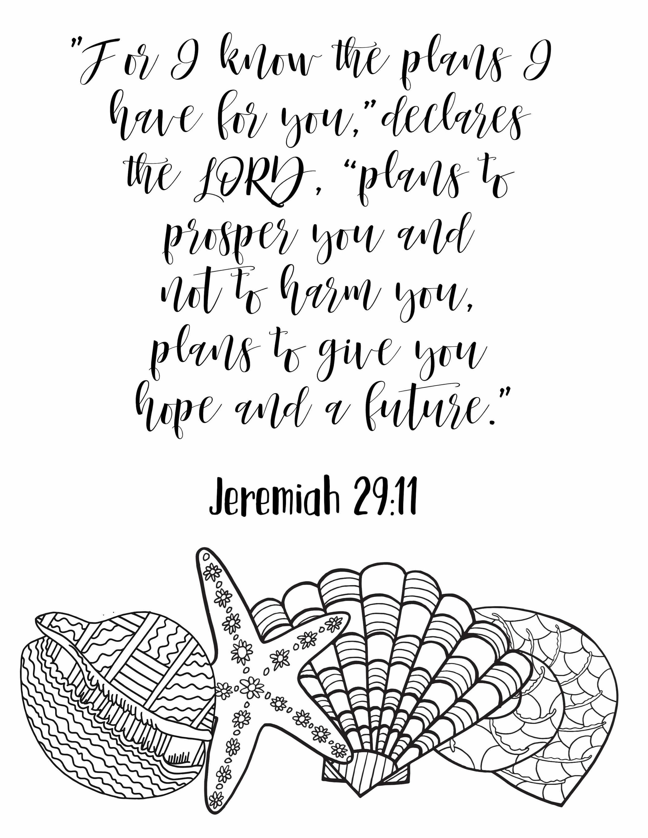 Free hope bible verse coloring page â stevie doodles