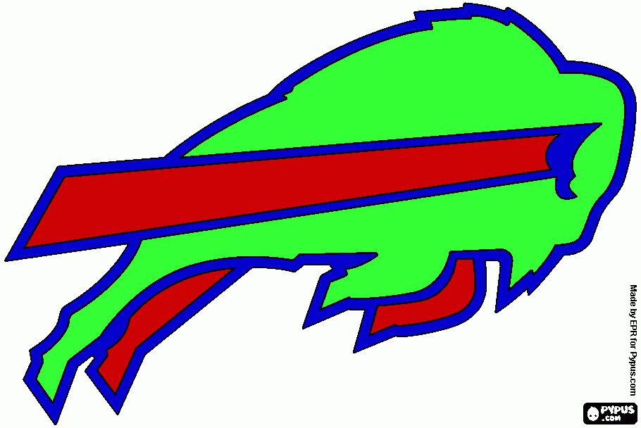 Logo of buffalo coloring page printable logo of buffalo