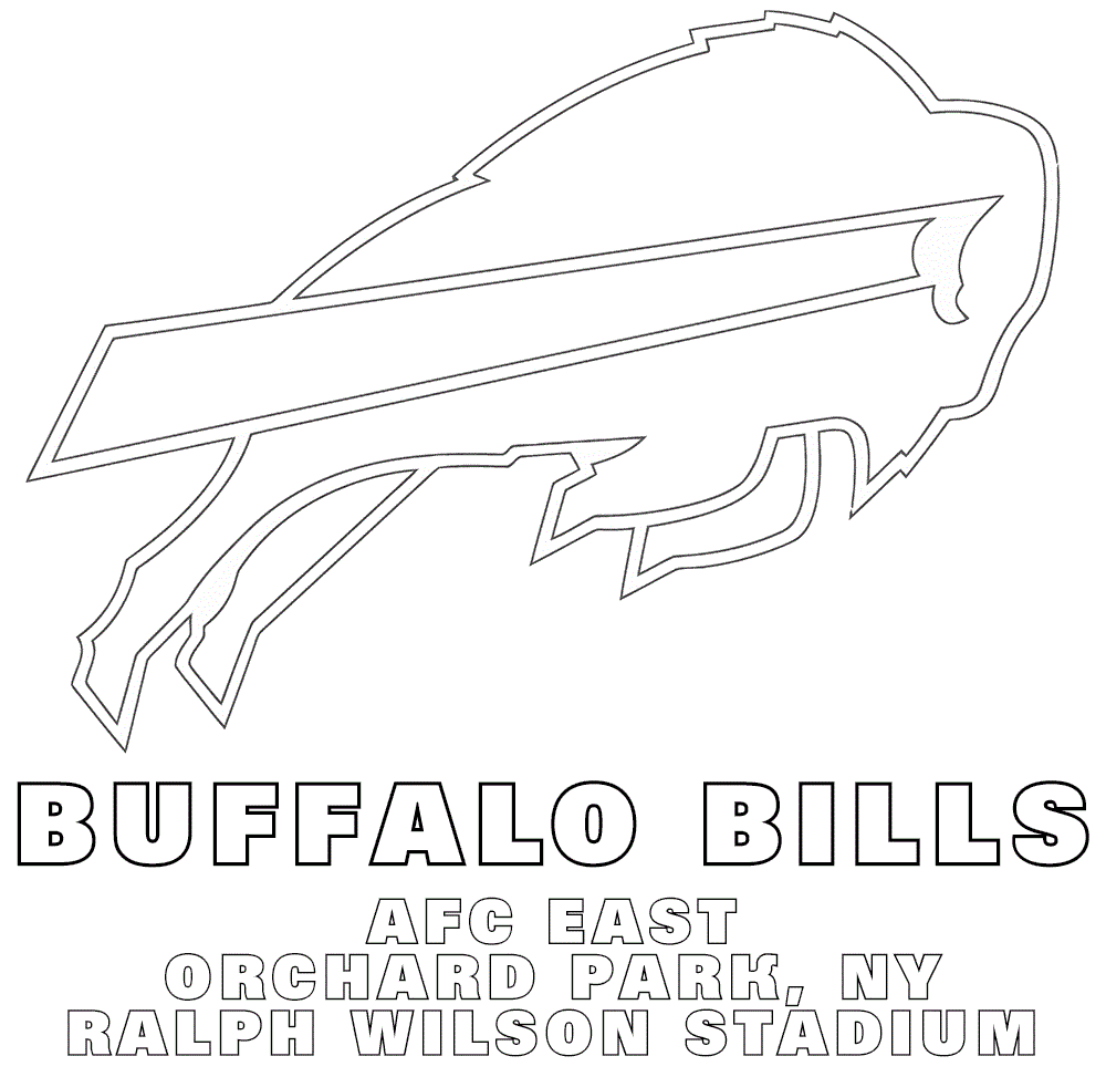 Printable buffalo bills coloring pages pdf
