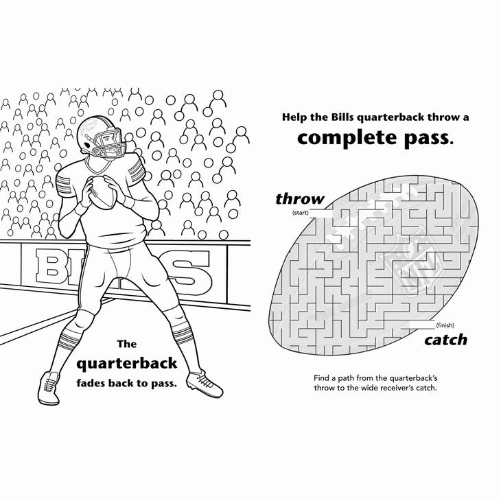 Buffalo bills coloring activity book officially licensed by the nf â
