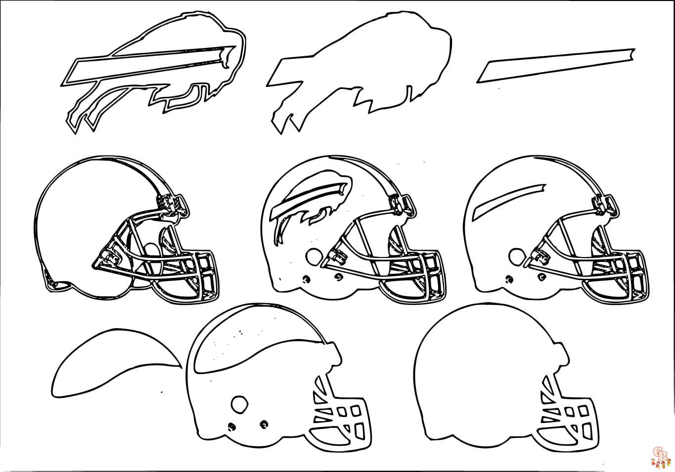 Printable buffalo bills coloring pages free for kids and adults