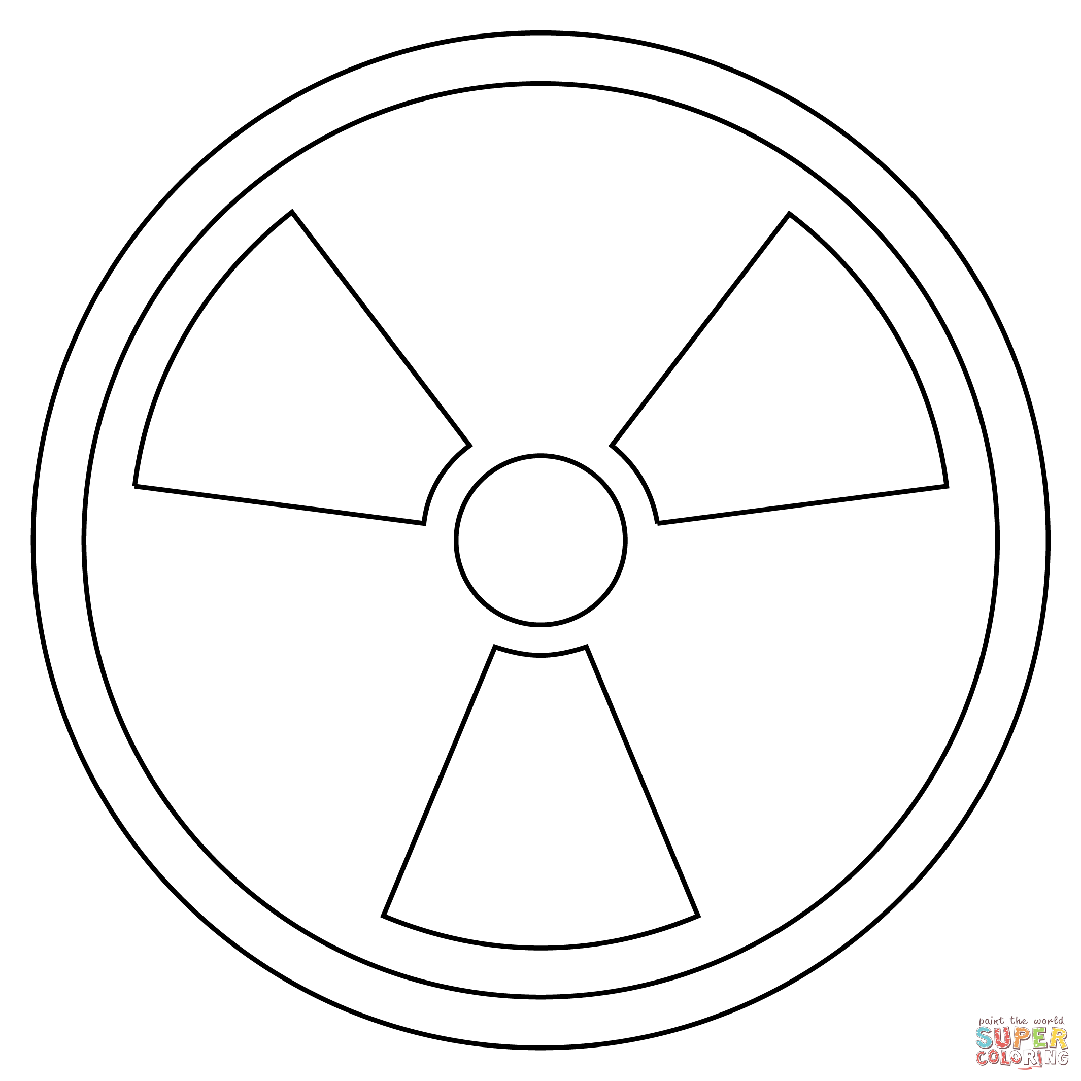 Radioactive coloring page free printable coloring pages
