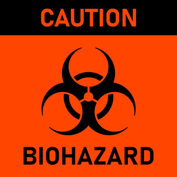 Biohazard sign royalty