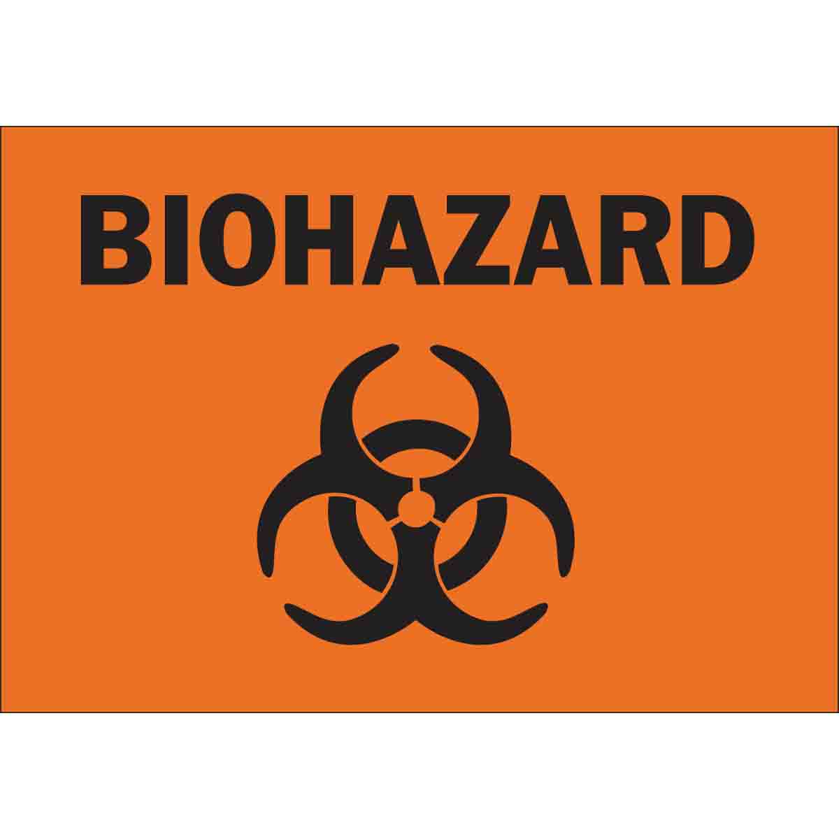 Brady part biohazard sign