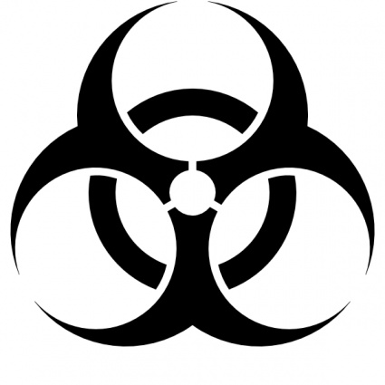 Biohazard sign clip art clipart for free download