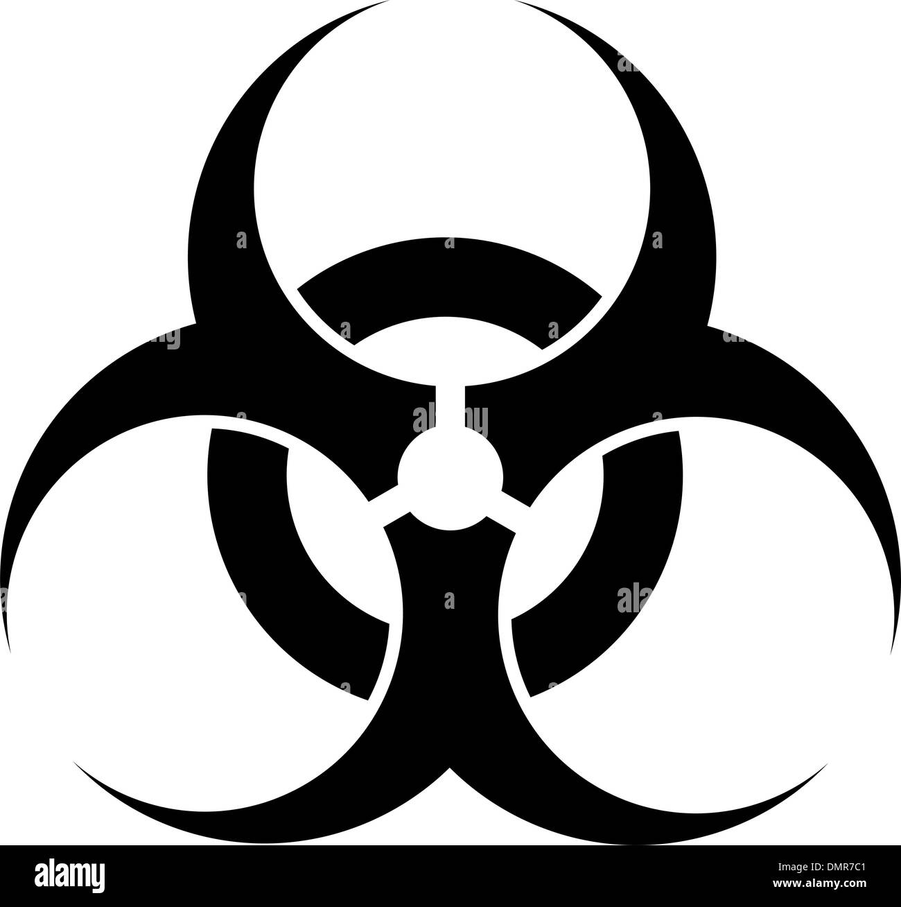 Biohazard symbol cut out stock images pictures