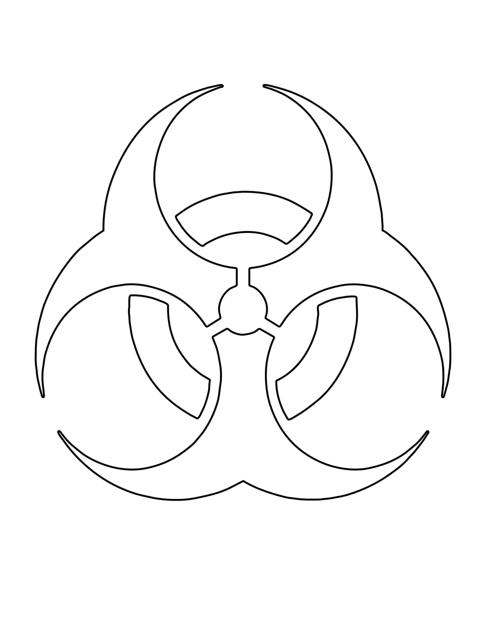 Free printable biohazard sign templates png pdf colors labels
