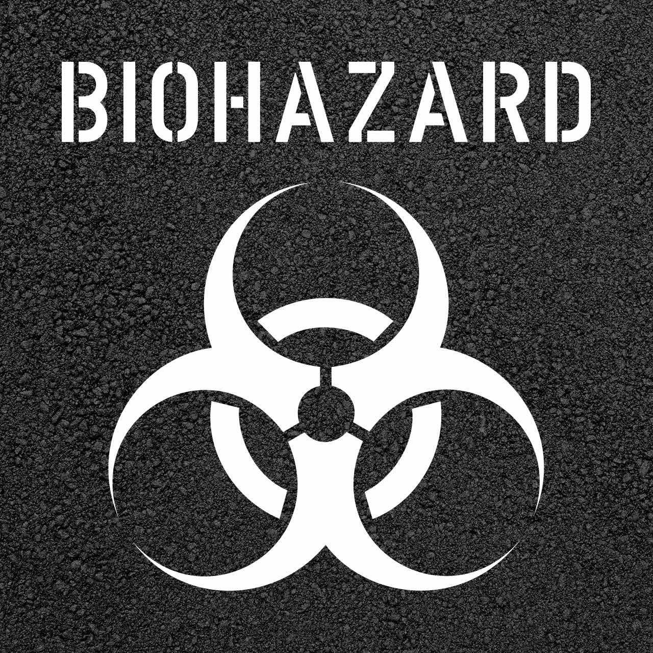 Biohazard stencil