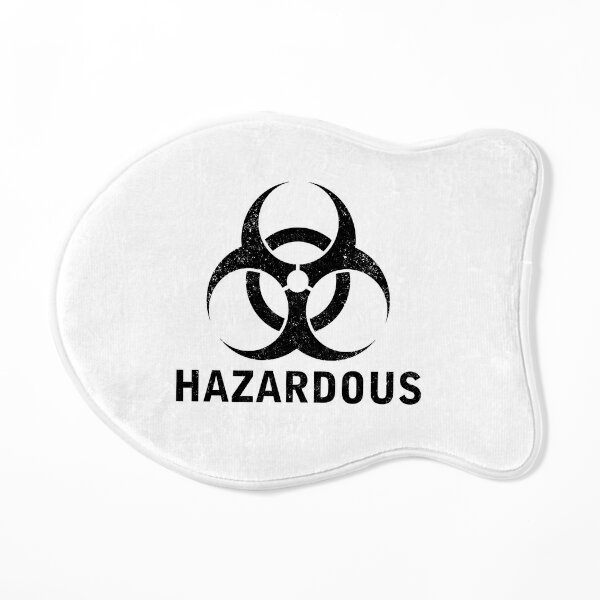 Hazardous word with biohazard symbol poster for sale by dreamakerstudio