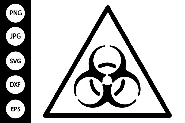 Outline biohazard symbol svg