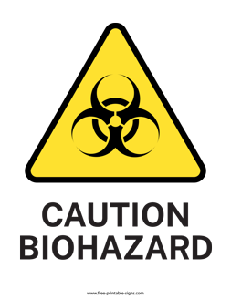 Download this printable biological hazard sign in a pdf format for warning people of dangerous substances caution biohazâ hazard sign biological hazard caution