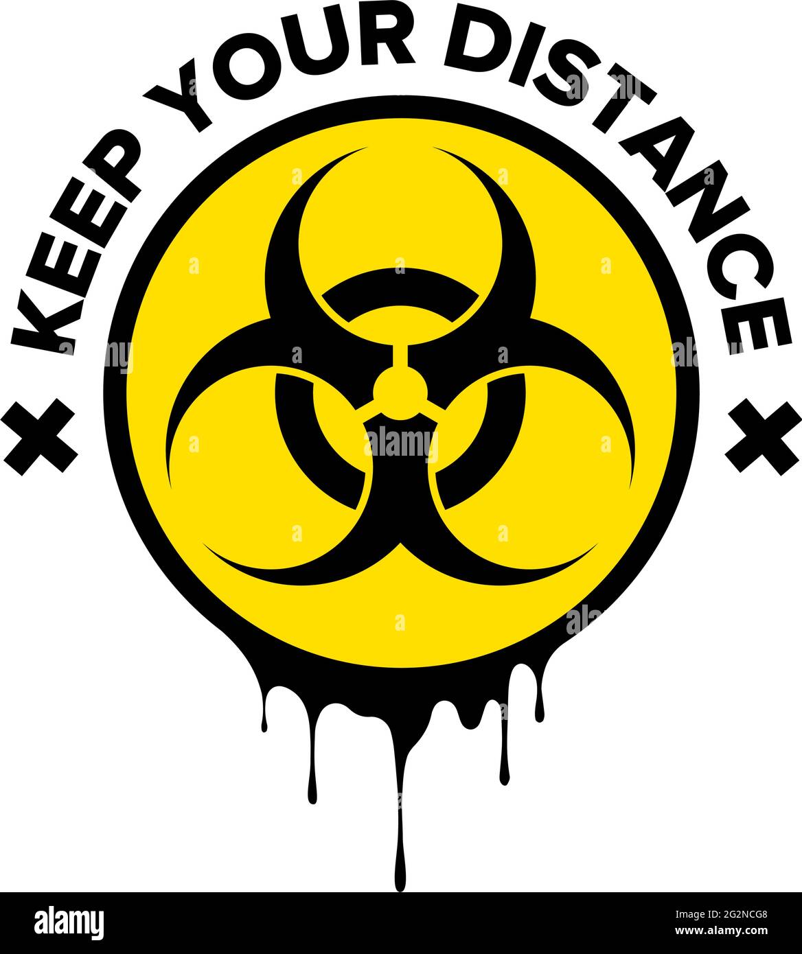 Biohazard sign cut out stock images pictures