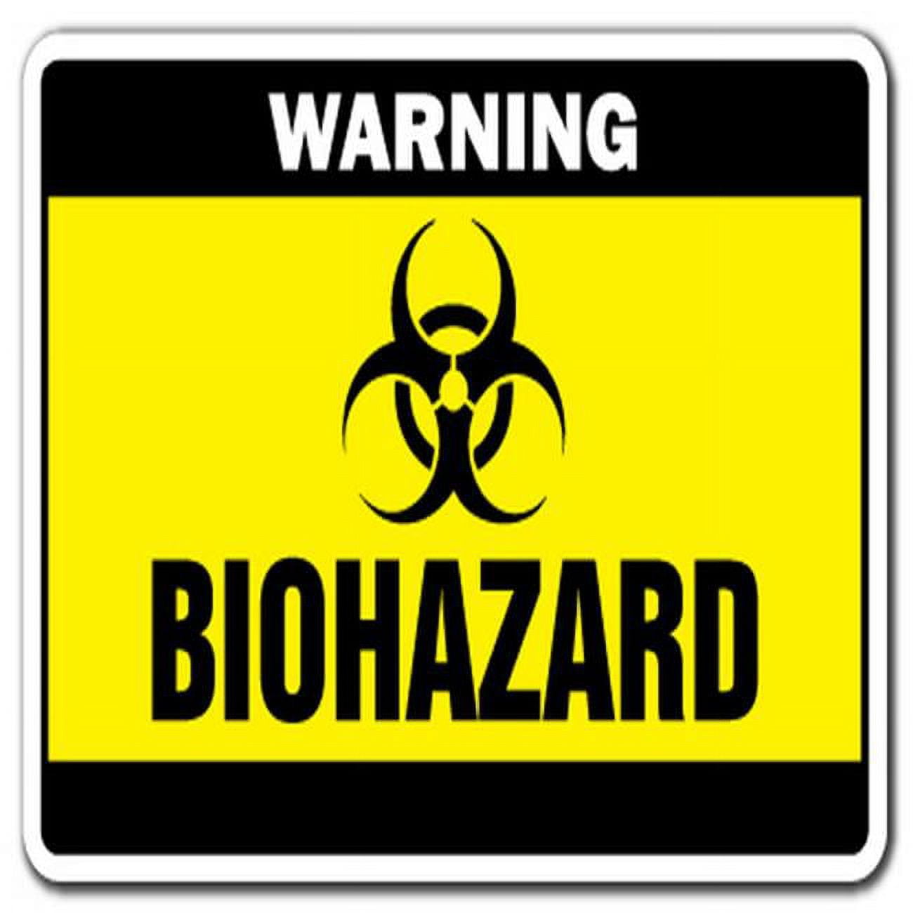 Signmission biohazard warning decal