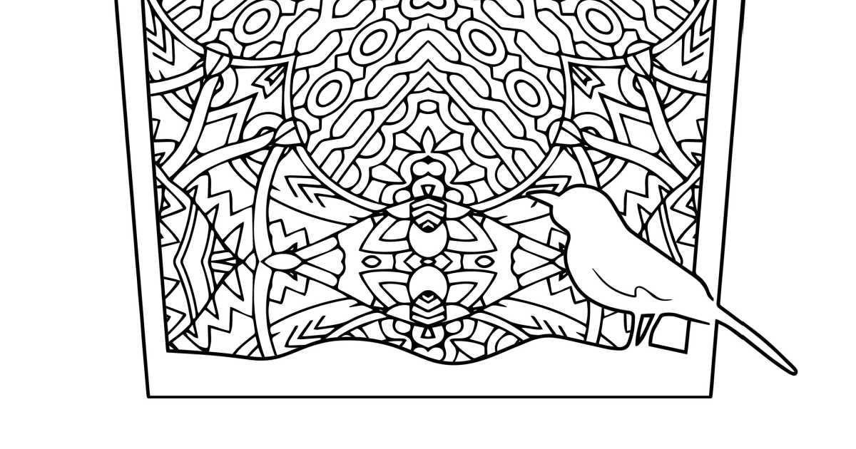 Printable bird cage adult coloring page