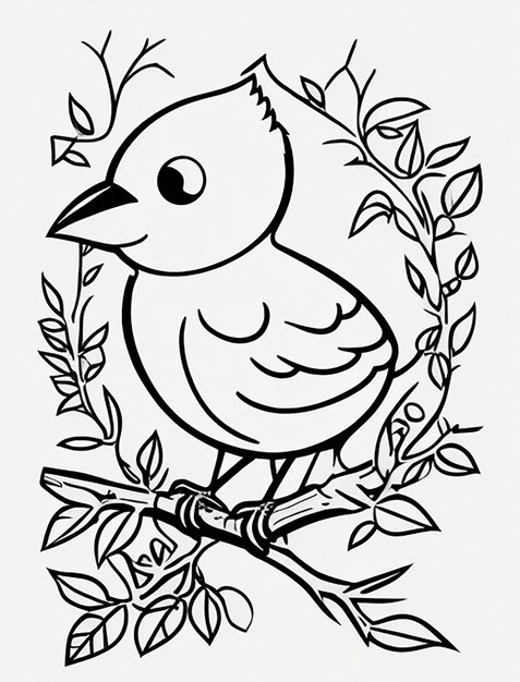 Page christmas bird coloring page images