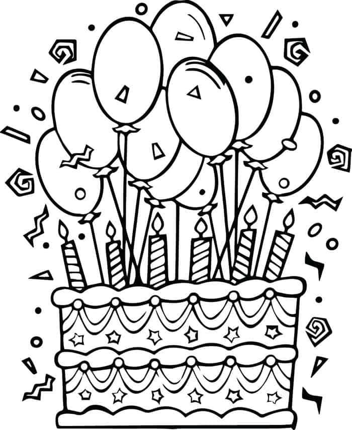 Birthday balloon bundle coloring pages happy birthday coloring pages birthday coloring pages coloring pages for boys