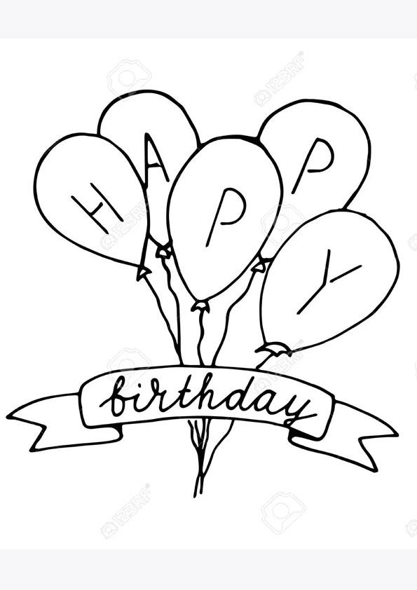 Coloring pages printable balloon coloring page pdf
