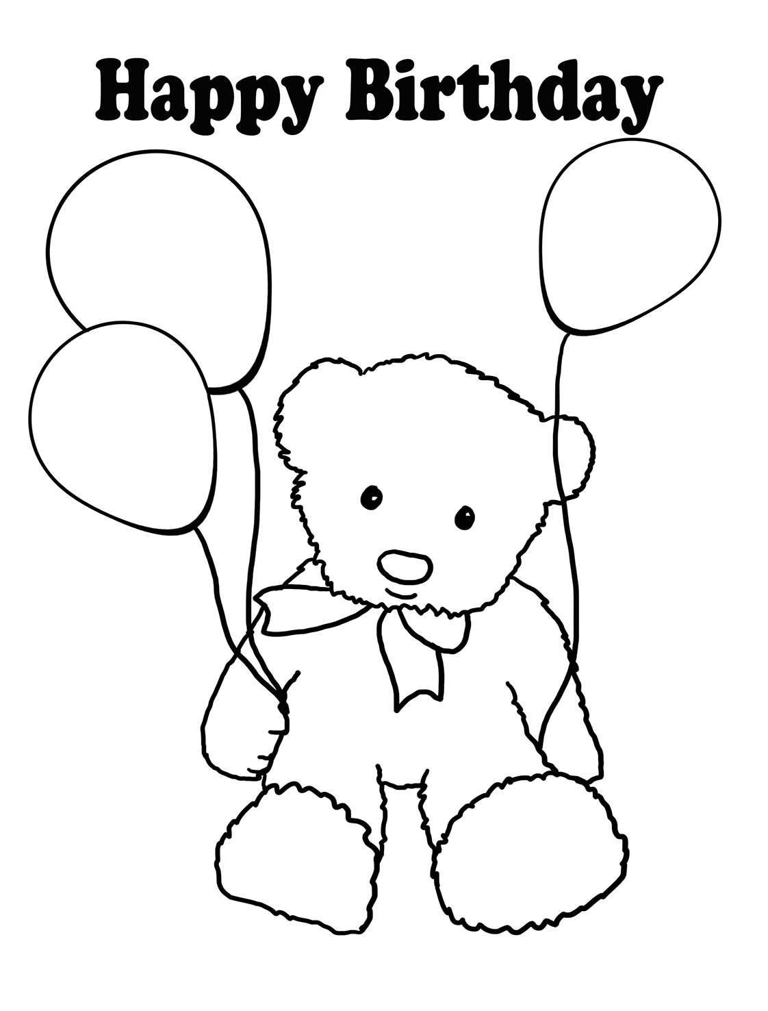 Balloon coloring pages