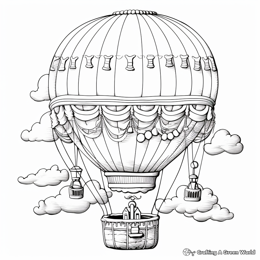 Balloon coloring pages