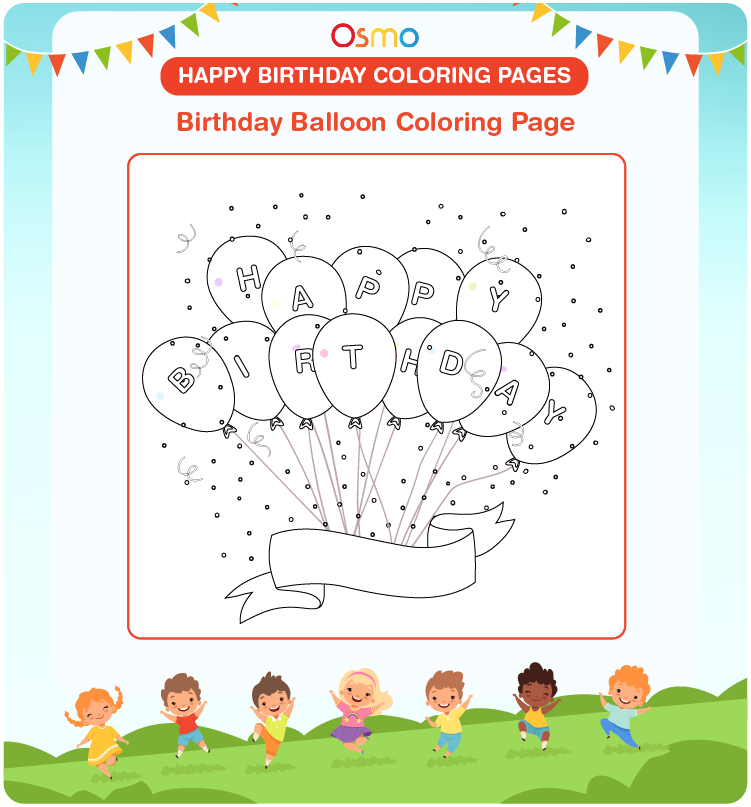 Happy birthday coloring pages download free printables