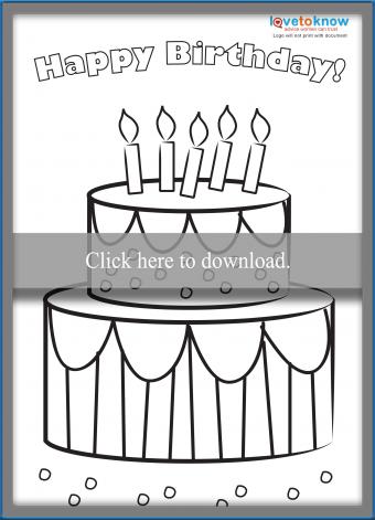 Kids printable birthday cards