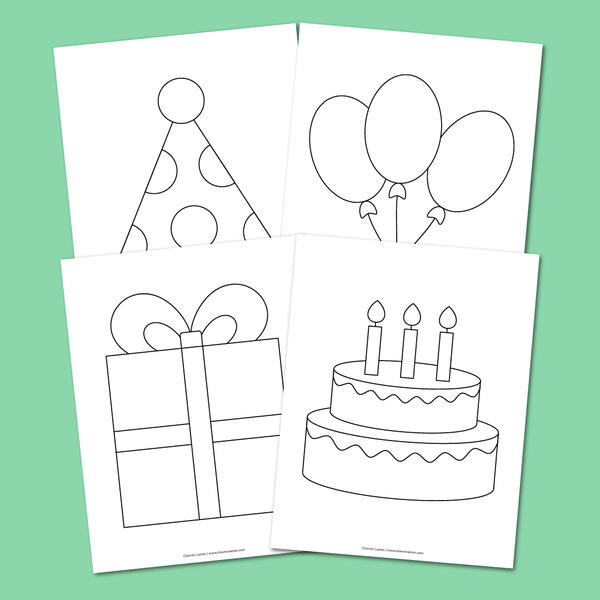Free printable birthday coloring pages