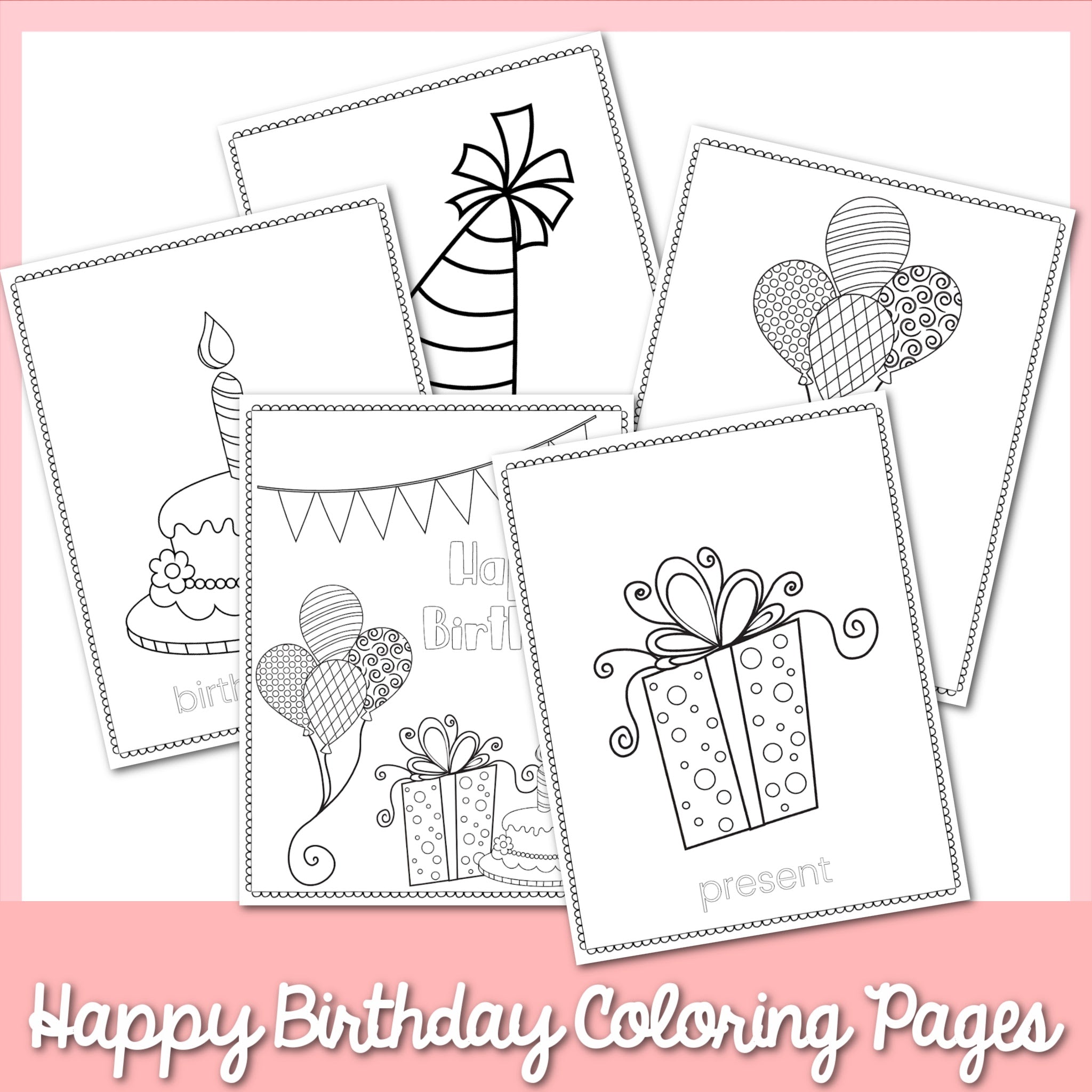 Birthday coloring pages â