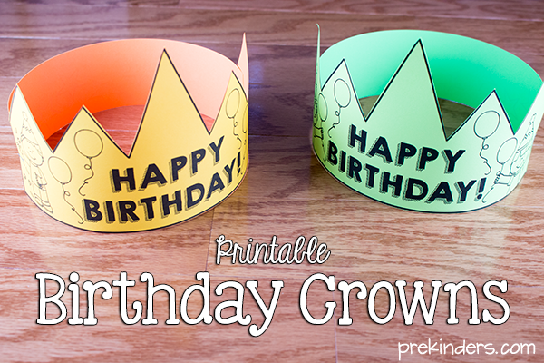 Birthday crown certificate chart