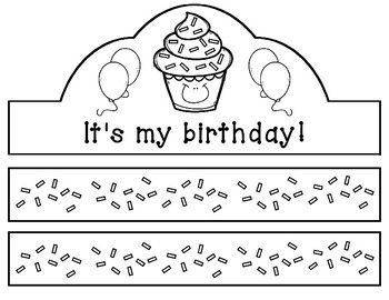 One sheet birthday crown birthday crown happy birthday crown crown for kids