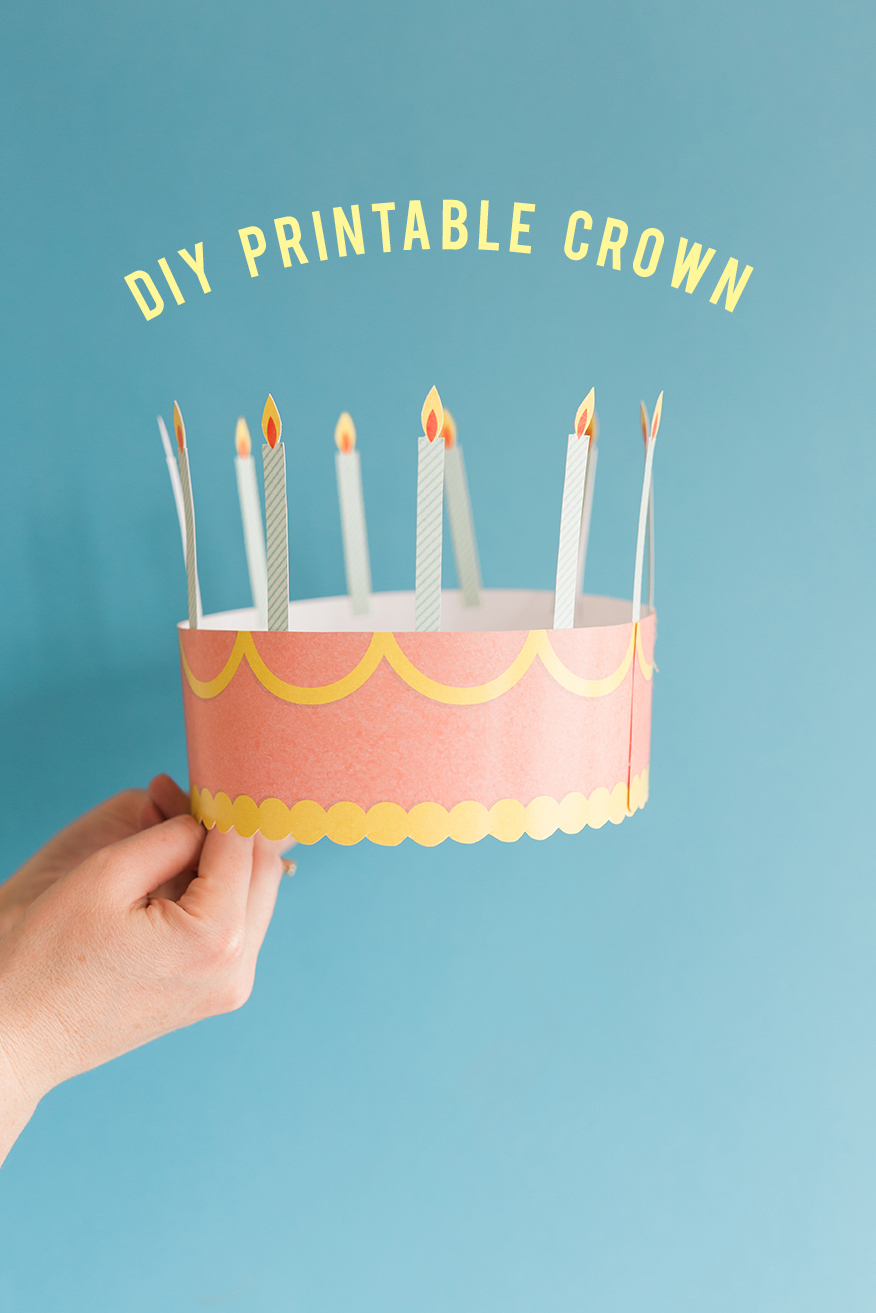 Diy printable birthday crown