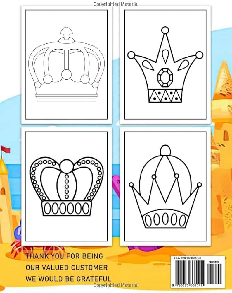 Crown coloring book for kids magical things collection colouring pages to drawing design inside for birthday gag gifts christmas to stress relief schofield sam schofield books