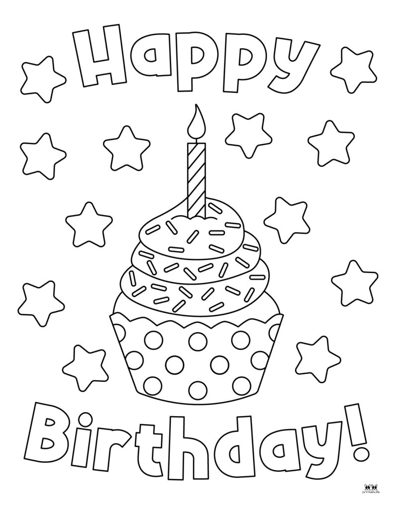 Cupcake coloring pages
