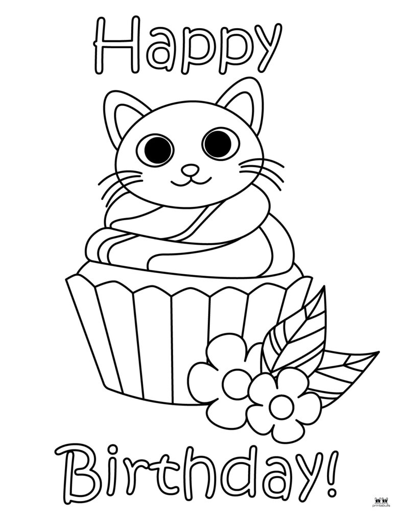 Cupcake coloring pages