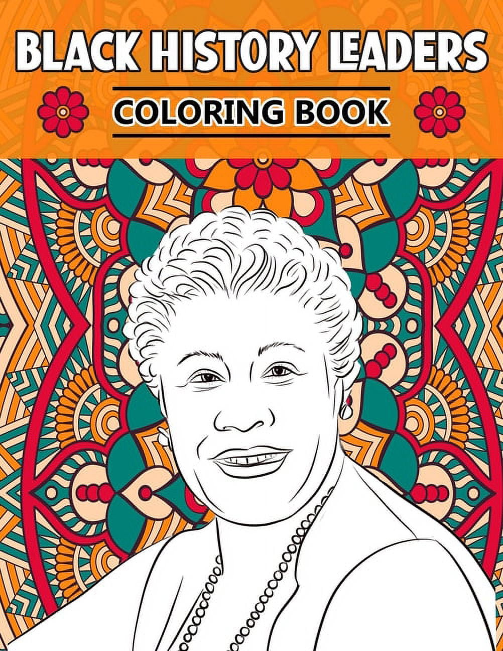 Black history leaders coloring book paperback
