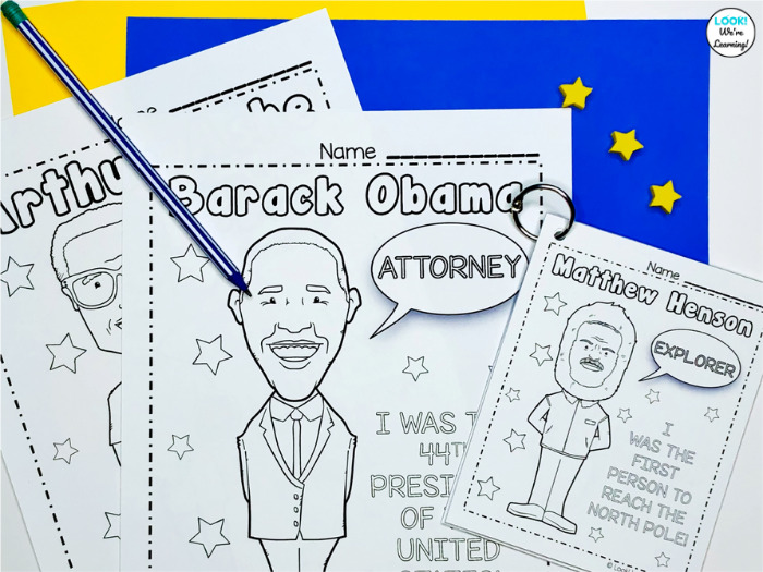 Living color history black history figure coloring pages
