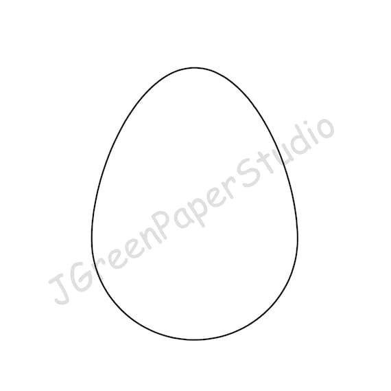 Printable easter egg template