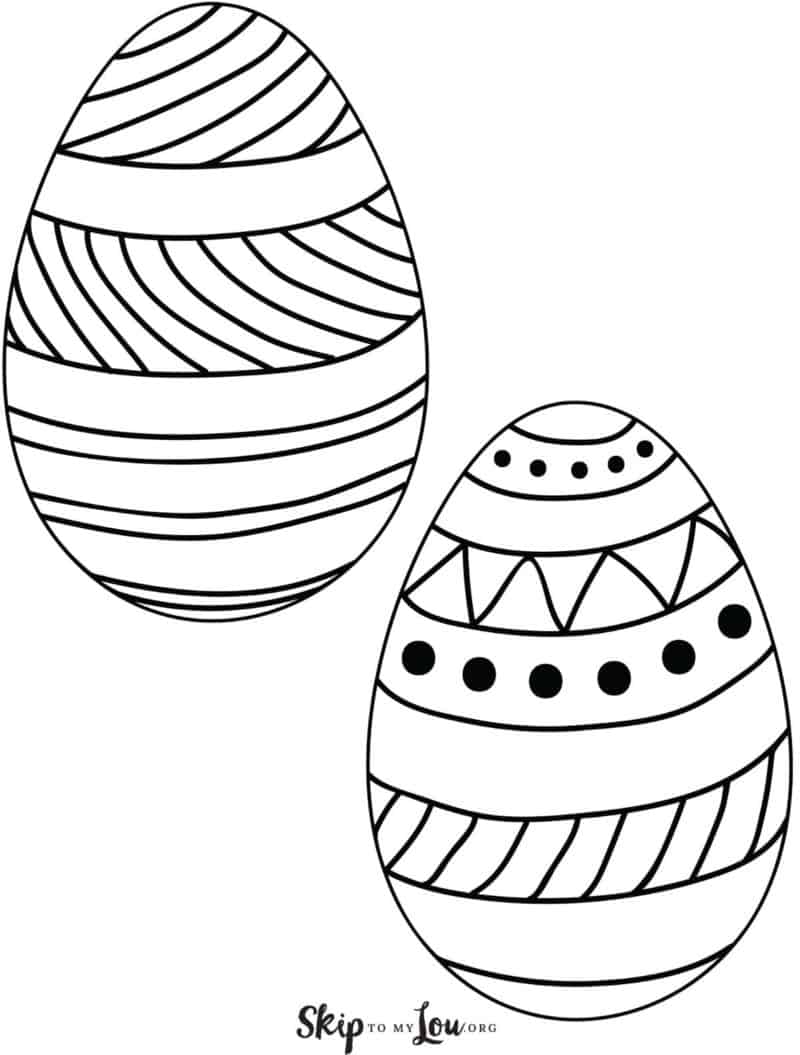 Easter egg templates with pictures for fun easter crafts skip to my lou