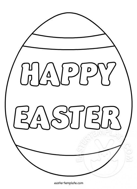 Easter giant egg coloring page