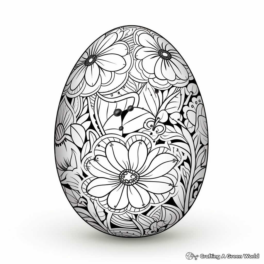 Easter eggs coloring pages