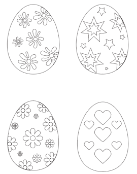Free printable easter egg templates easter egg coloring pages