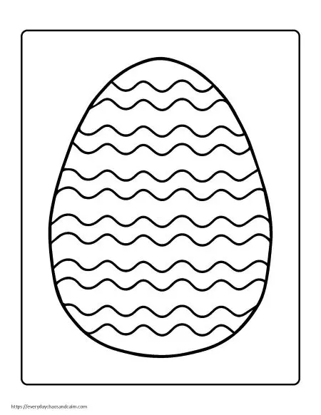 Free printable easter egg coloring pages