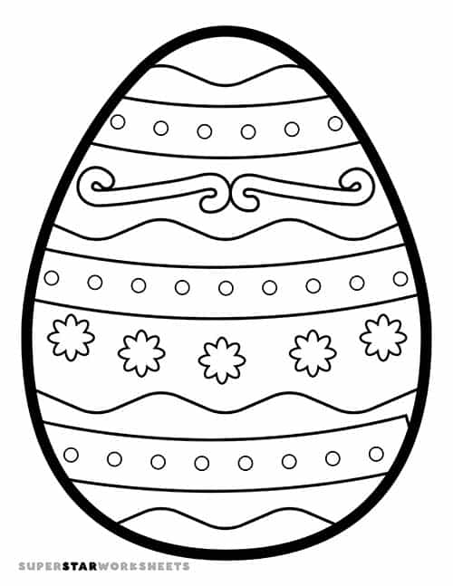 Easter egg template