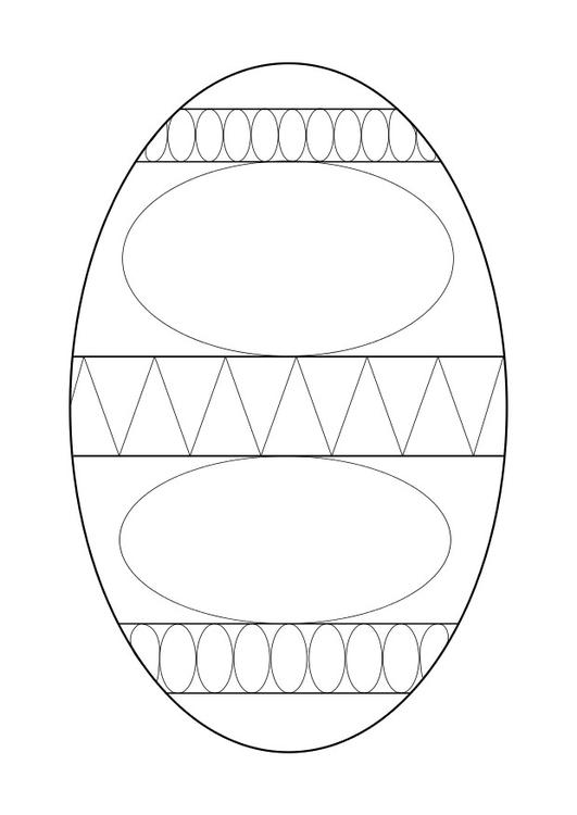 Coloring page easter egg