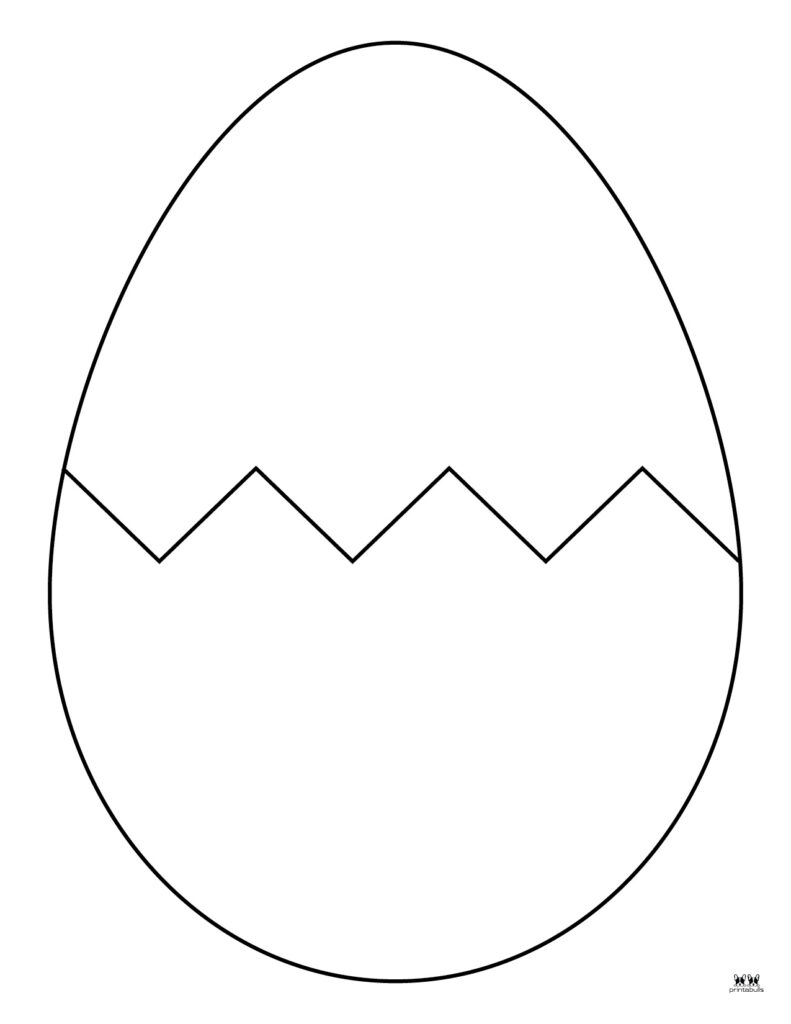 Easter egg templates coloring pages