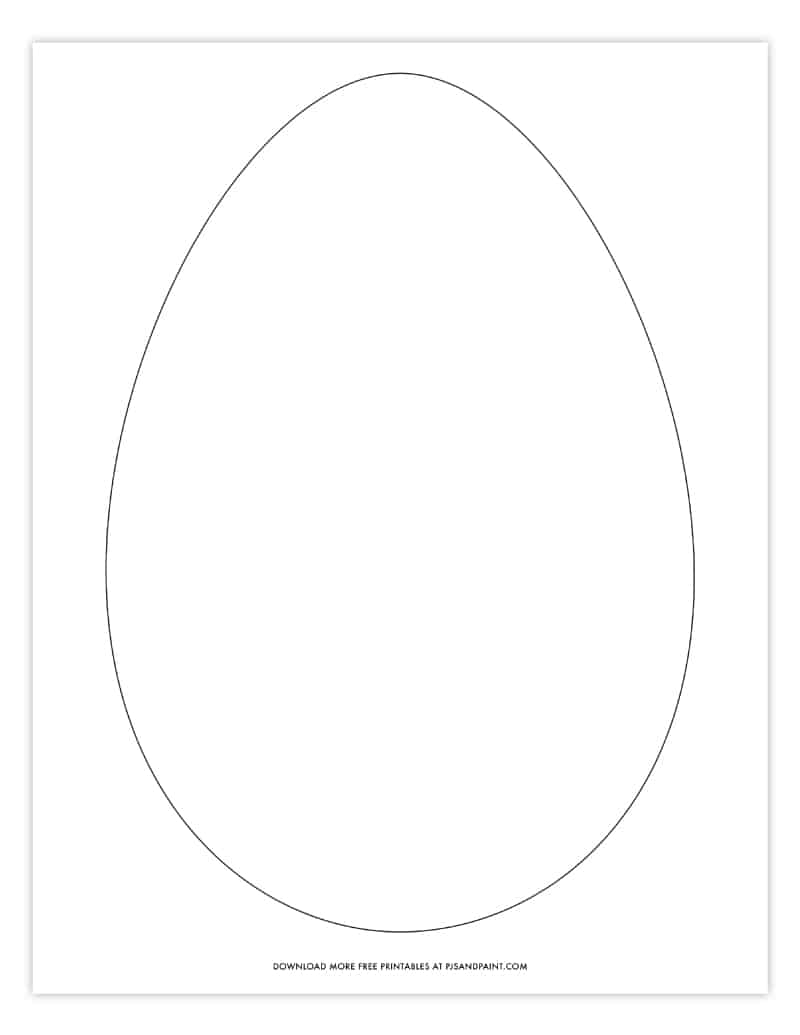 Free printable easter egg coloring pages