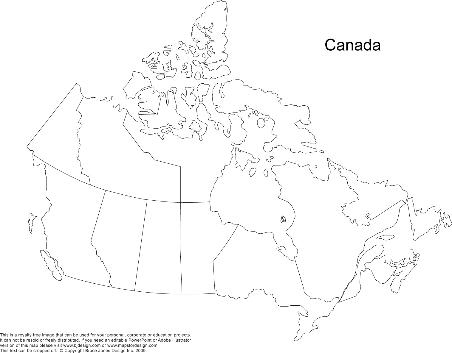 Canada and provinces printable blank maps royalty free canadian states