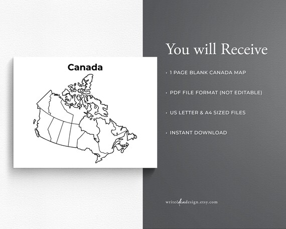 Printable blank canada map educational map for kids canada coloring page canada map coloring canadian map coloring page