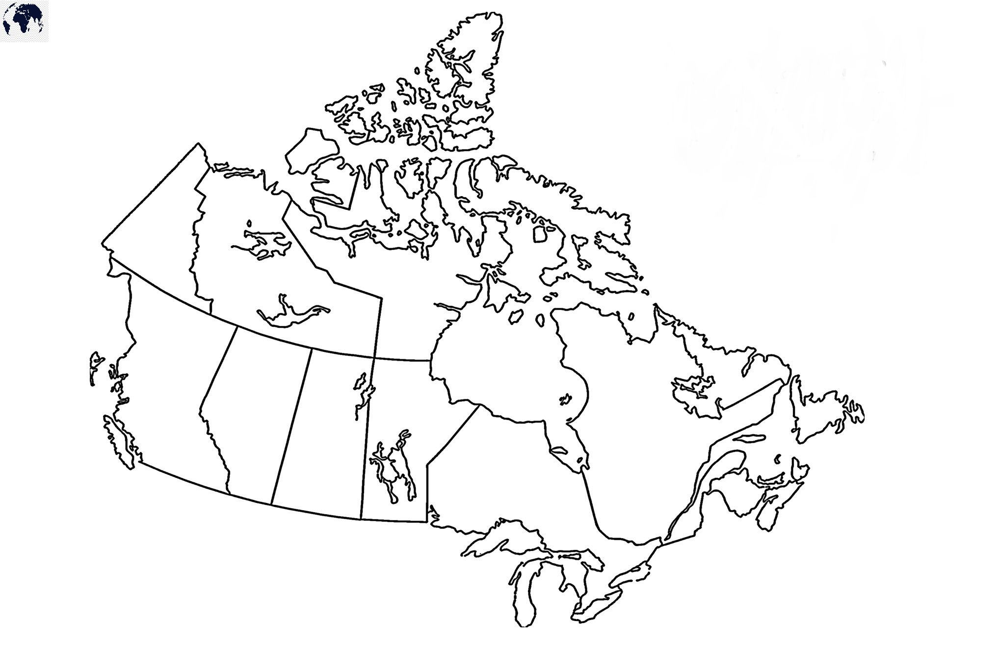 Printable canada blank map with outline transparent map pdf canada map map canada