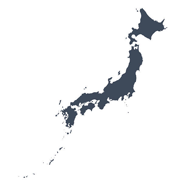 Japan map stock photos pictures royalty